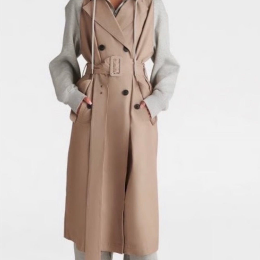 KBB BY KAHLANA SWEATSHIRT TRENCH COAT